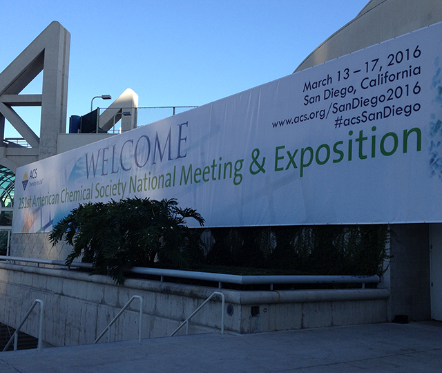 The conference's welcome banner.