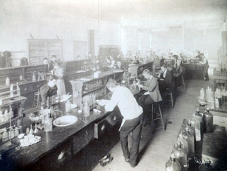 Interior of the Chemical Laboratory, ca. 1900