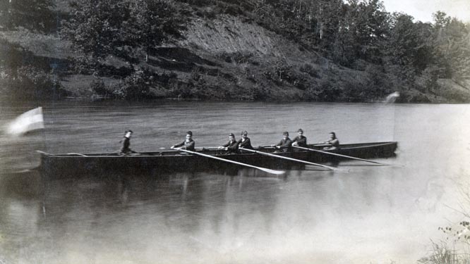 Ladies Crew Team on the Huron River