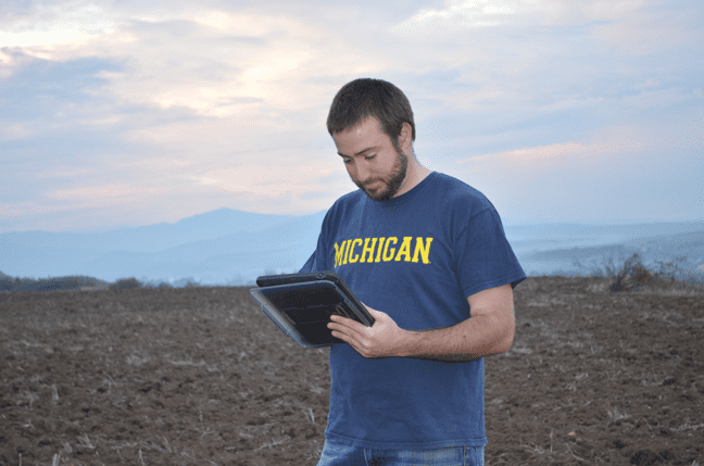 Ph.D. student Colin Quinn in Romania, where U-M is known as a global leader in anthropology research