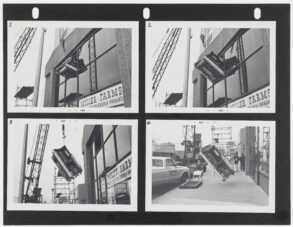 The IBM 1800 Computer enters the Logic of Computers Group computer room from the first floor in 1968. 