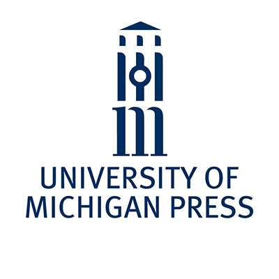 Logo with a stylized tower above the letters “UM” and the text “University of Michigan Press” below, all in dark blue on a white background.